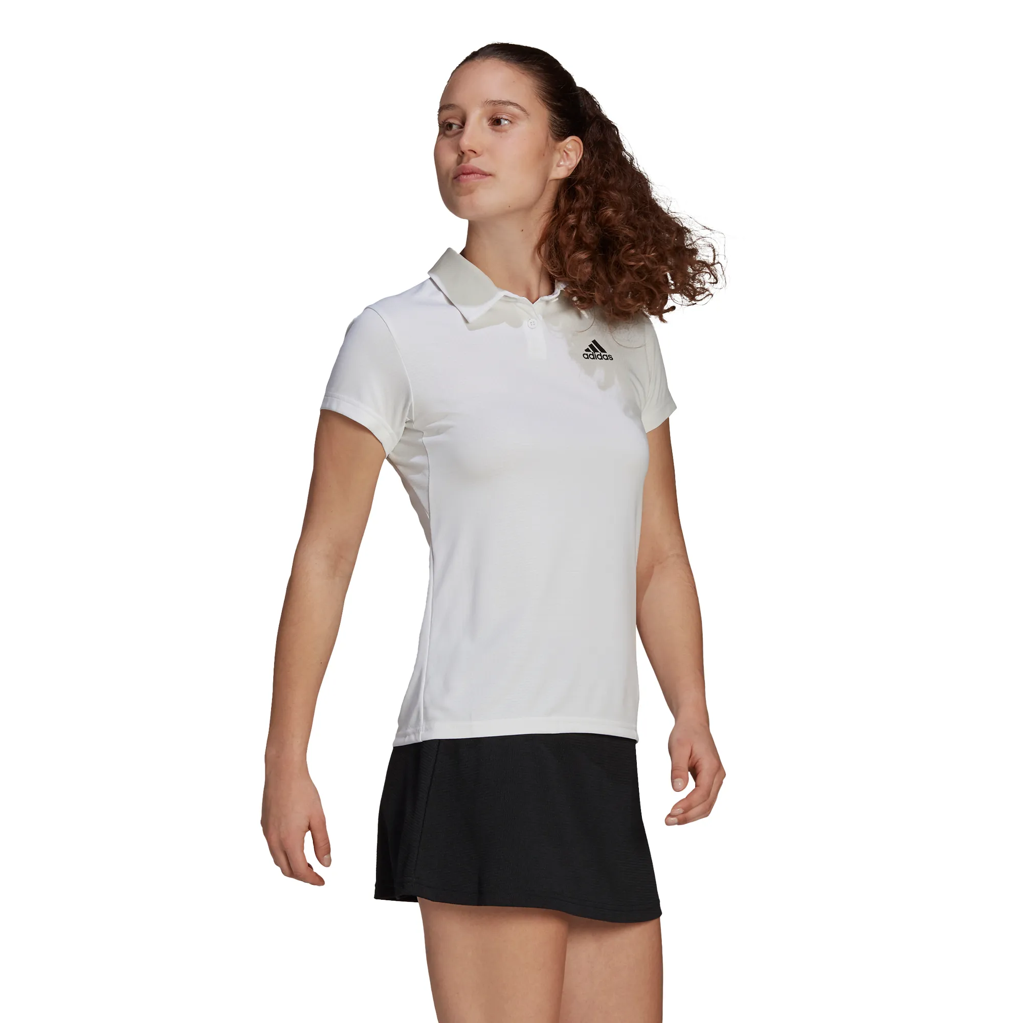Adidas Heat Ready Polo W - white/black