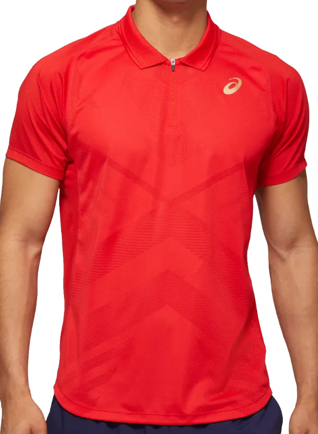 Asics Tennis M Polo Shirt - classic red