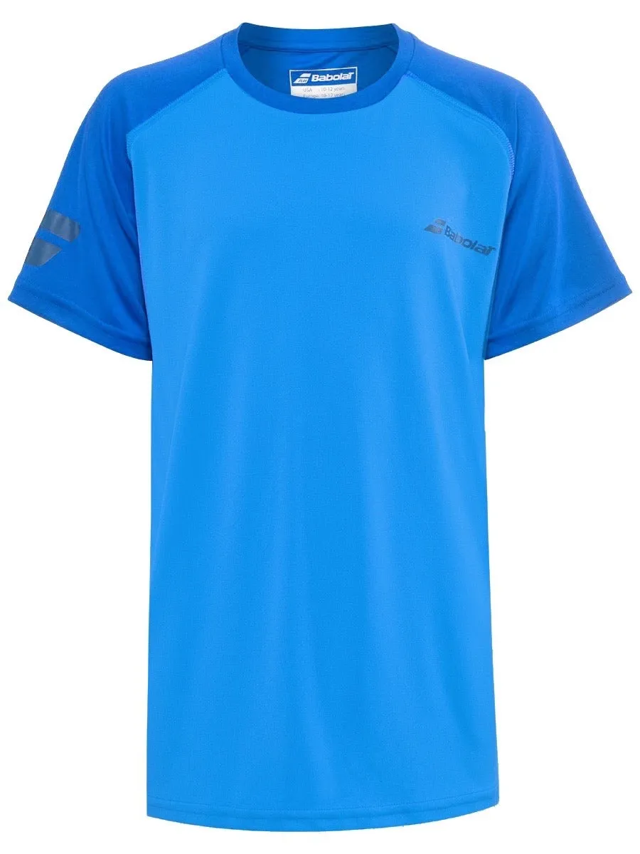 Babolat Play Crew Neck Tee Boy - blue aster