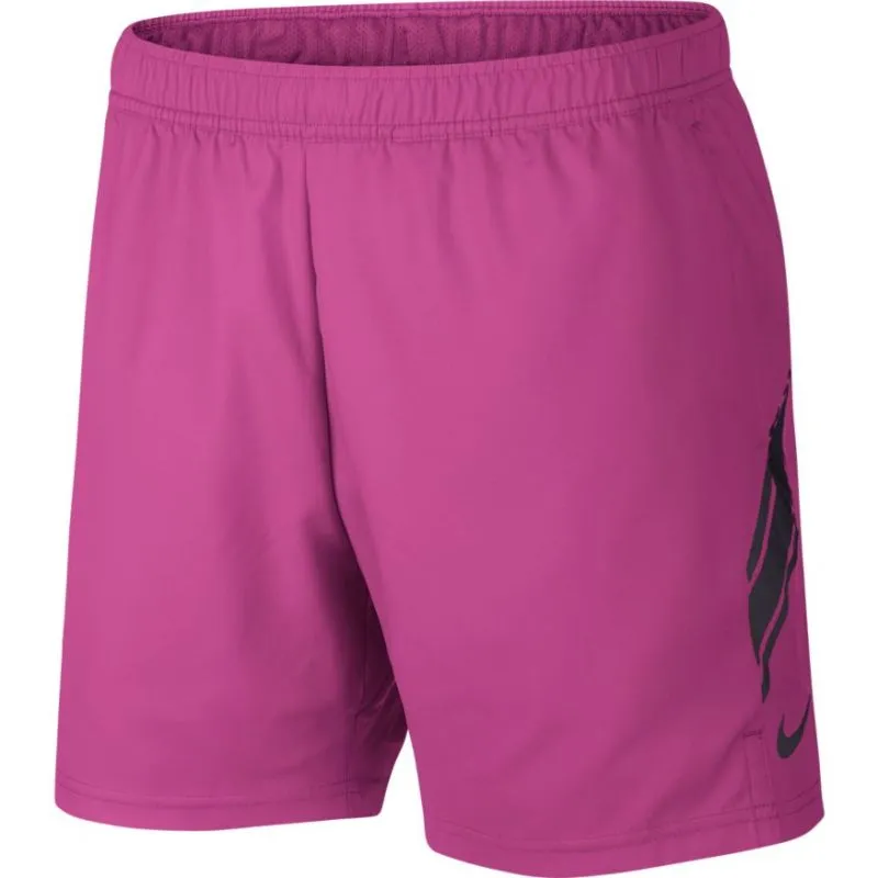 Nike Court Dry 7in Short - active fuchsia/oil grey/oil grey
