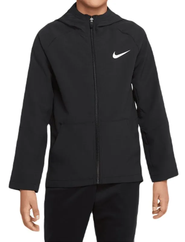 DO7095-010-PHSFM001-2000 Nike Boys Dri-Fit Woven Training - black/black/black/white