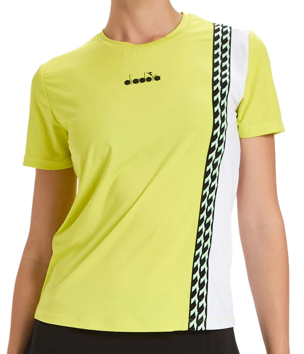 Diadora L. SS T-Shirt Challenge - green spring Diadora L. SS T-Shirt Challenge - green spring