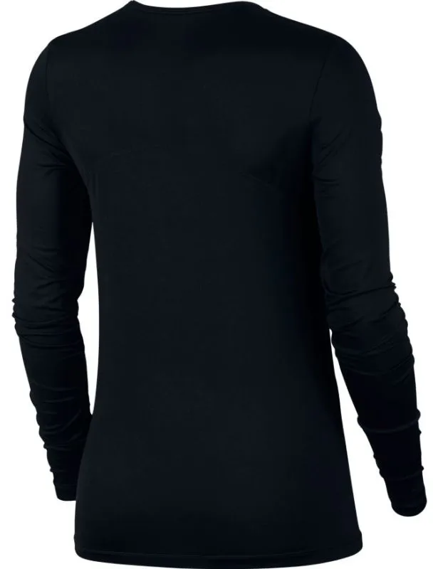 Nike Pro Top LS All Over Mesh - black/white
