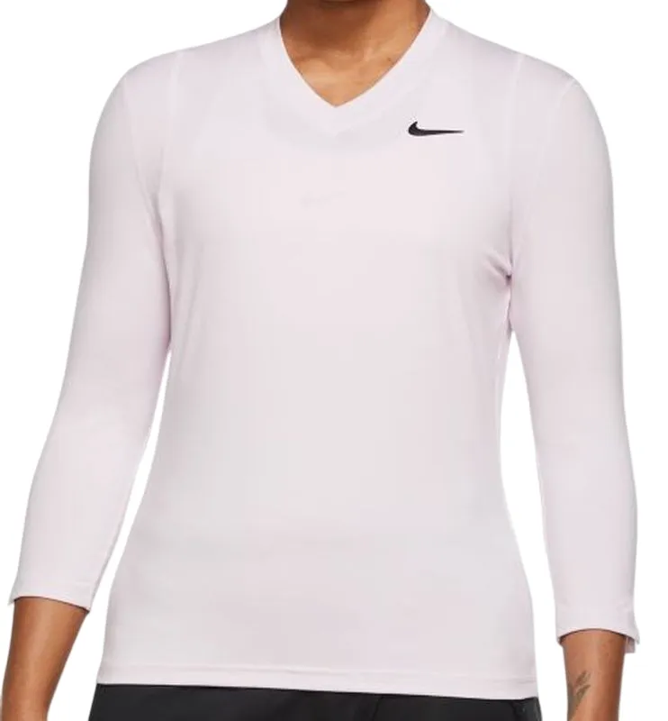 Nike Court Victory Dri-Fit Top 3/4 Sleeve W - regal pink/black