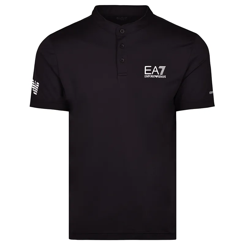 EA7 Man Jersey Polo - black EA7 Man Jersey Polo - black