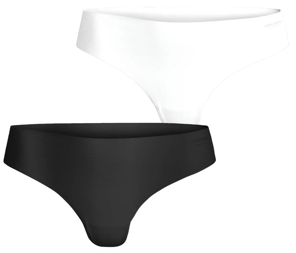 Björn Borg Performance Thong 2P - black/white