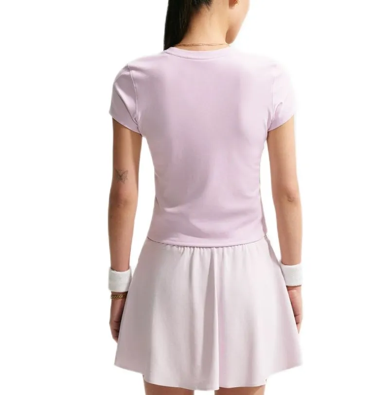 Nike Court Advantage Dri-Fit Short-Sleeve Tennis - bleached lilac/white