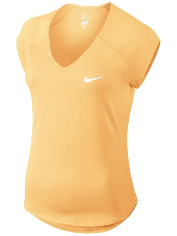 Nike Court Pure Top - tangerine tint/white