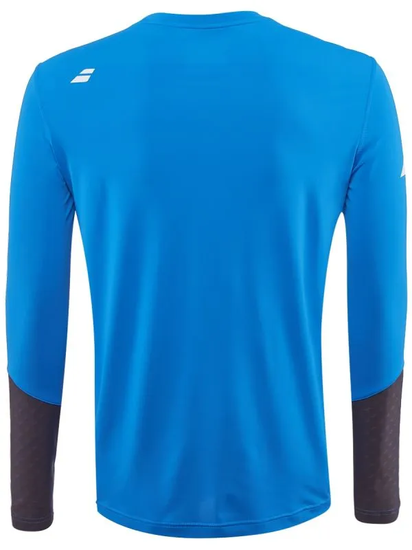 babolat-core-ls-tee-men-diva-blue-rabbit-2 Babolat Core LS Tee Men - diva blue/rabbit