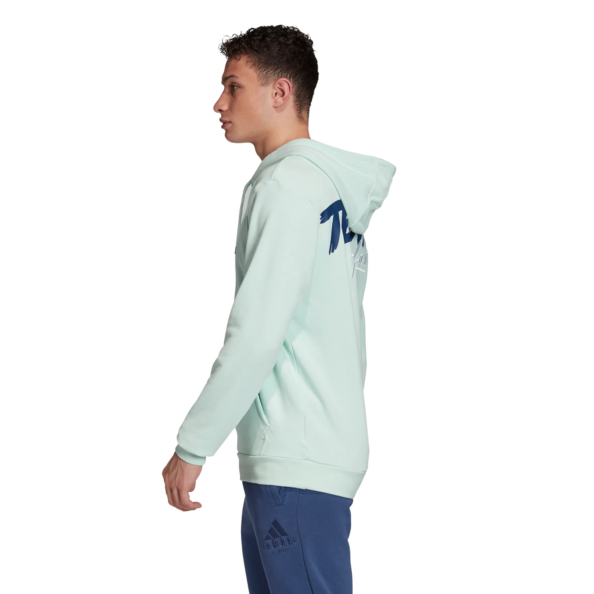 Adidas Category Graphic Hoodie - dash green/tech indigo
