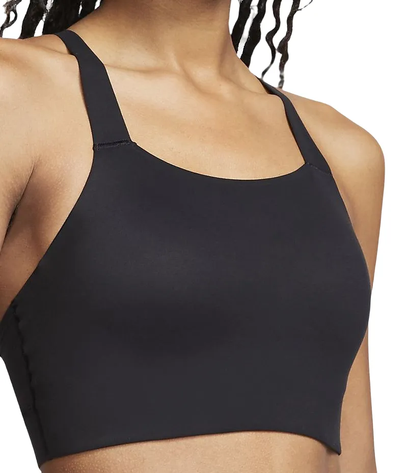 Nike Swoosh Luxe Bra W - black/dark smoke grey
