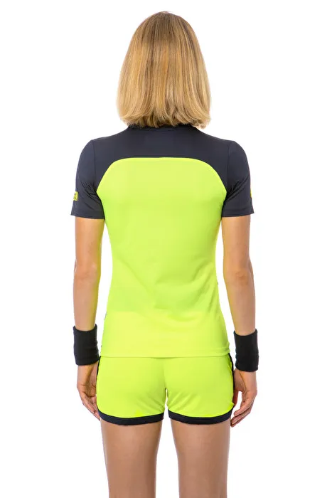 Hydrogen Tech Storm Tee Woman - black/yellow fluo