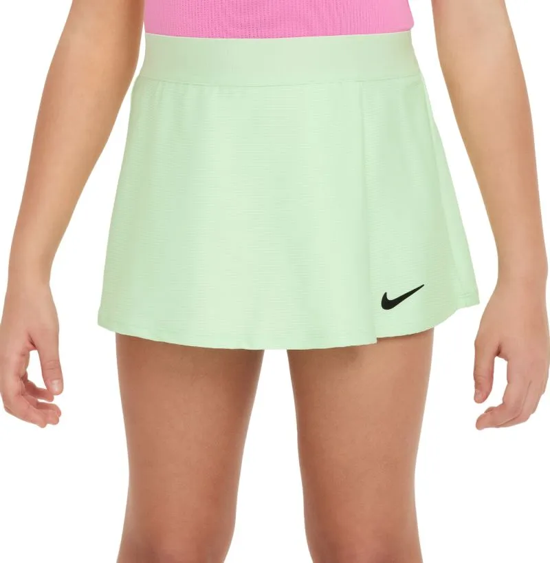 Nike Girls Court Dri-Fit Victory Flouncy Skirt - vapor green/black