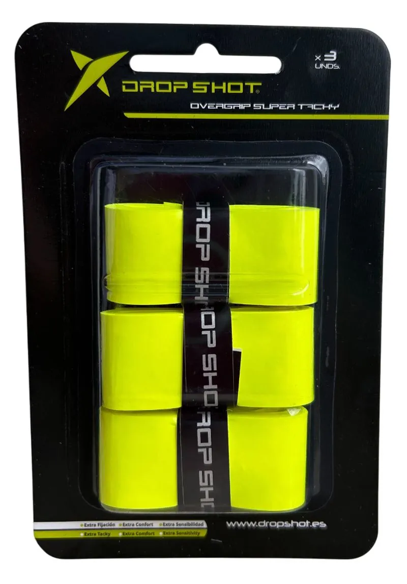 Drop Shot Overgrip Super Tacky 3P - yellow Drop Shot Overgrip Super Tacky 3P - yellow