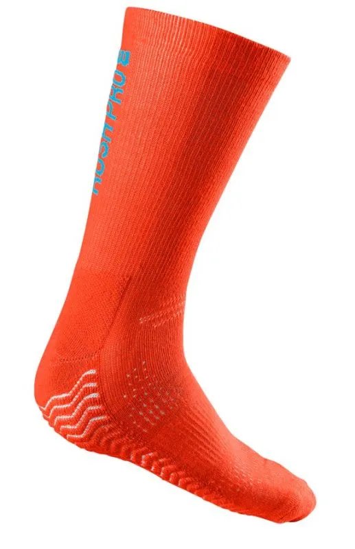 Wilson M Rush Pro Crew Sock 1P - tangerine tango/coastal blue Wilson M Rush Pro Crew Sock 1P - tangerine tango/coastal blue