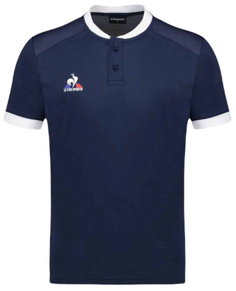 Le Coq Sportif Tennis Polo Short Sleeve N°7 - dress blues/new optical white