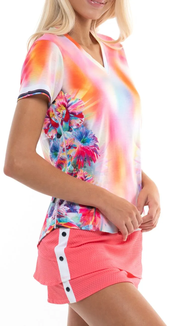 Lucky in Love Techno Tropic S/S Women - punch