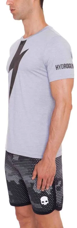 hydrogen-thunderbolt-tech-t-shirt-grey-melange-black-2 Hydrogen Thunderbolt Tech T-Shirt - grey melange/black