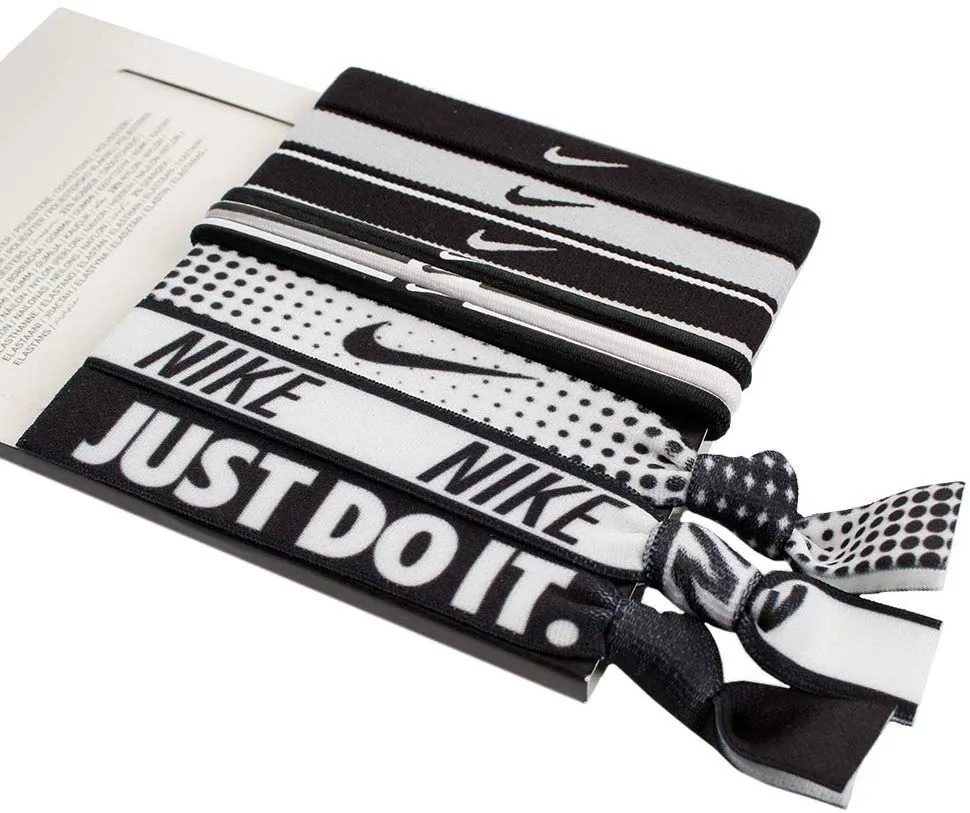Nike Ponytail Holders 9Pk - black/white