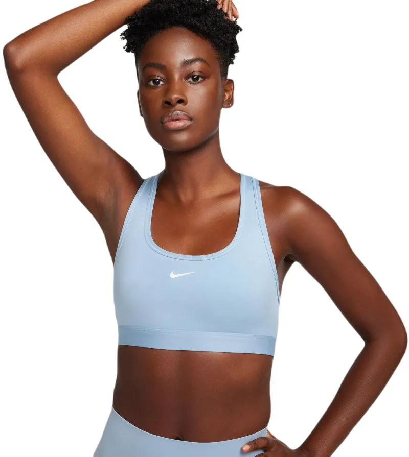 Nike Swoosh Light Support Non-Padded Sports Bra - light armory blue/white Nike Swoosh Light Support Non-Padded Sports Bra - light armory blue/white