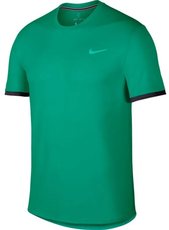 Nike Court Top SS - lucid green/oil grey/lucid green