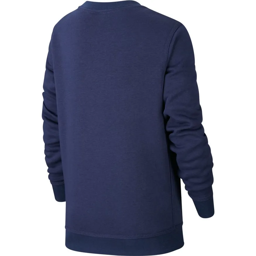 Nike NSW Club + HBR Crew - midnight navy/laser blue/white