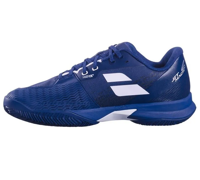 Babolat Jet Mach 4 Clay - dark blue/white