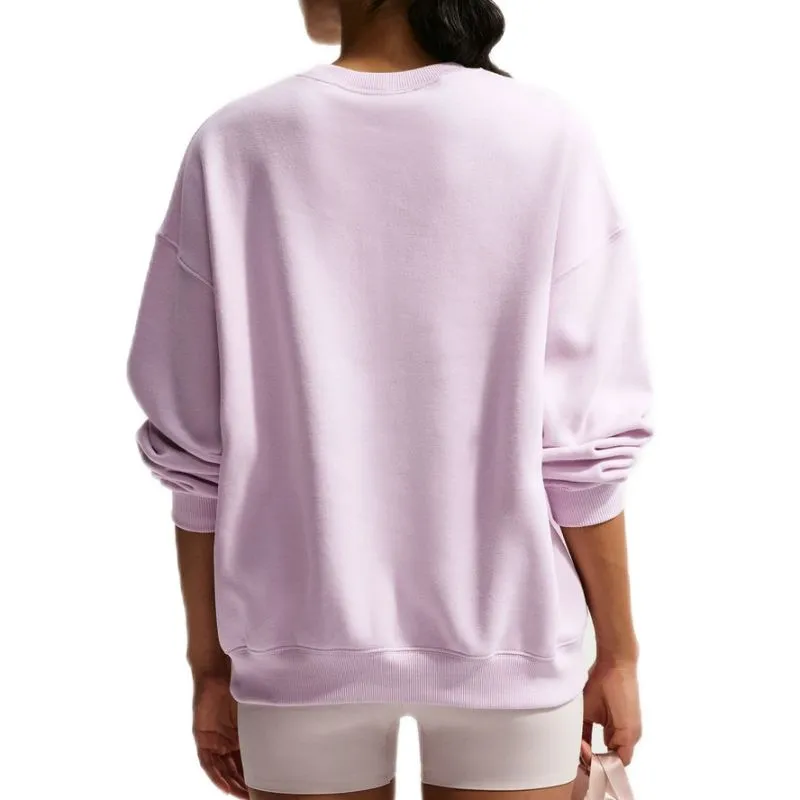 Nike Studio Fleece Medium Weight Oversized Crew - bleached lilac/sail