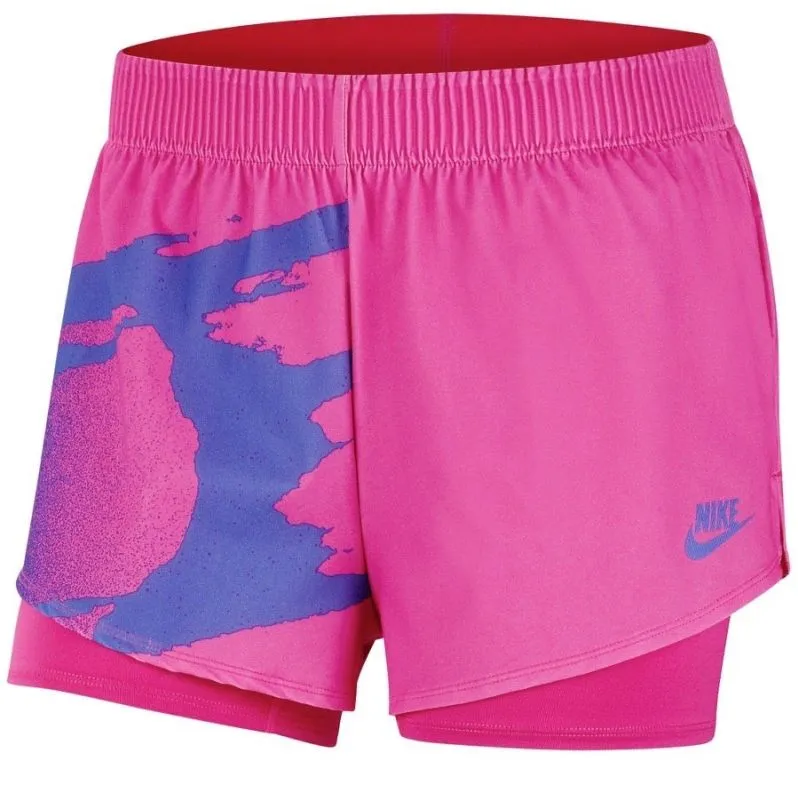 Nike Court Slam Short NY - pink foil/sapphire Nike Court Slam Short NY - pink foil/sapphire
