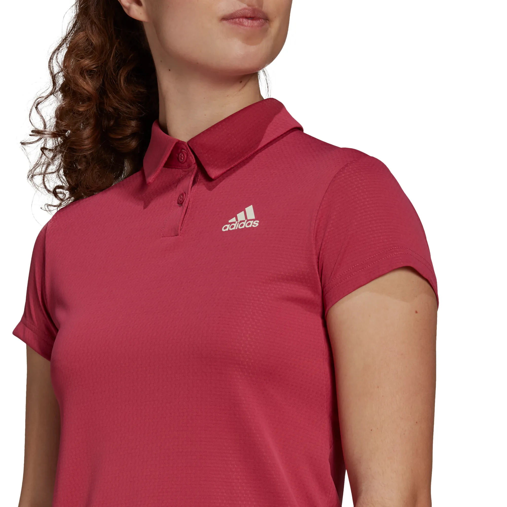 adidas-heat-ready-polo-w-wild-pink-cream-white-3 Adidas Heat Ready Polo W - wild pink/cream white