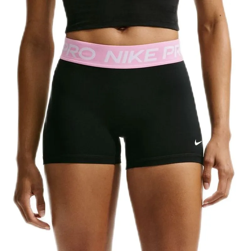 Nike Pro Dri-Fit 365 Mid-Rise 3in - black/pink rise/white Nike Pro Dri-Fit 365 Mid-Rise 3in - black/pink rise/white