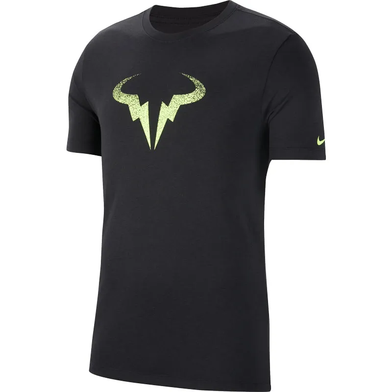Nike Court Rafa Tee DB - black/volt