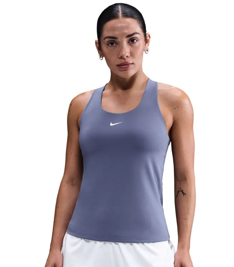 Nike Dri-Fit Swoosh Bra - world indigo/white