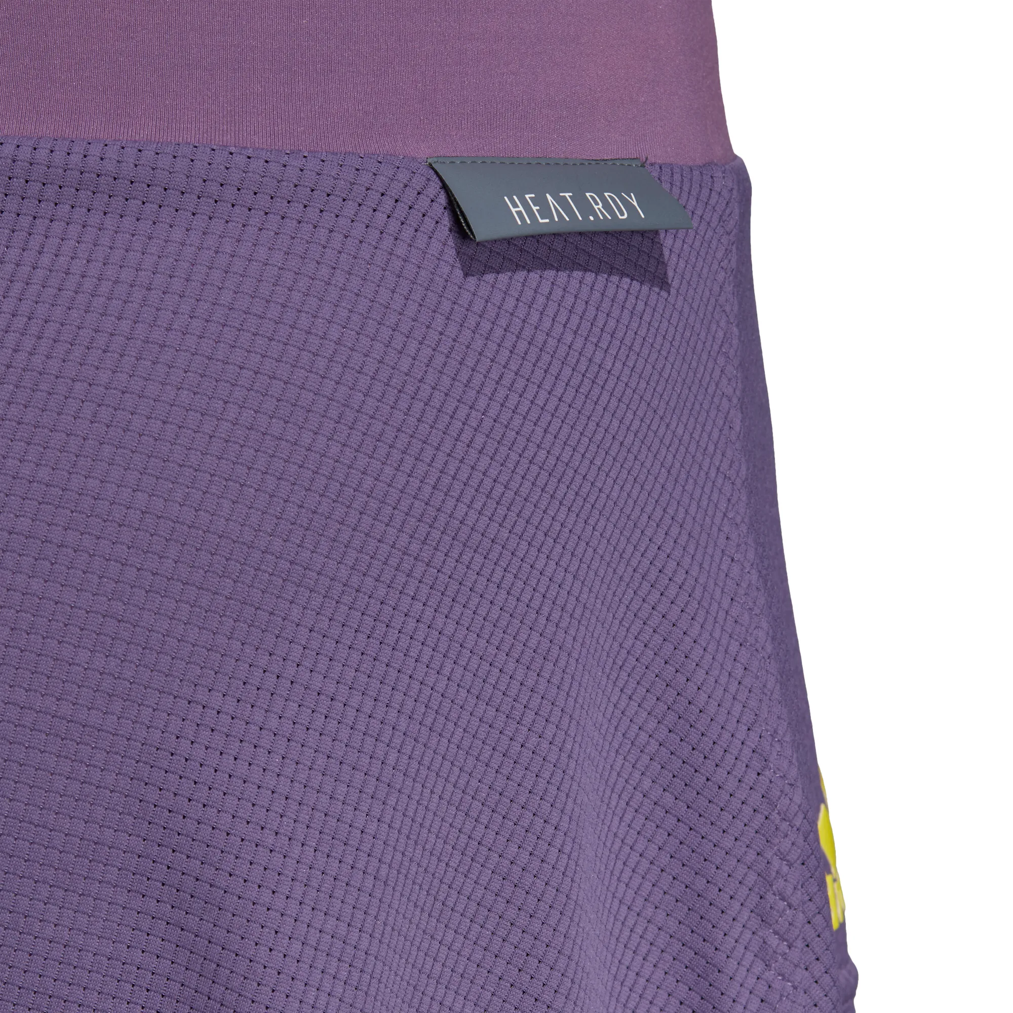 Adidas Match Skirt Heat Ready - tech purple/shock yellow