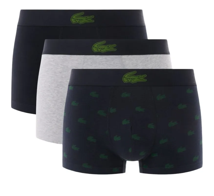 Lacoste Crocodile Print Trunks 3P - multicolor Lacoste Crocodile Print Trunks 3P - multicolor