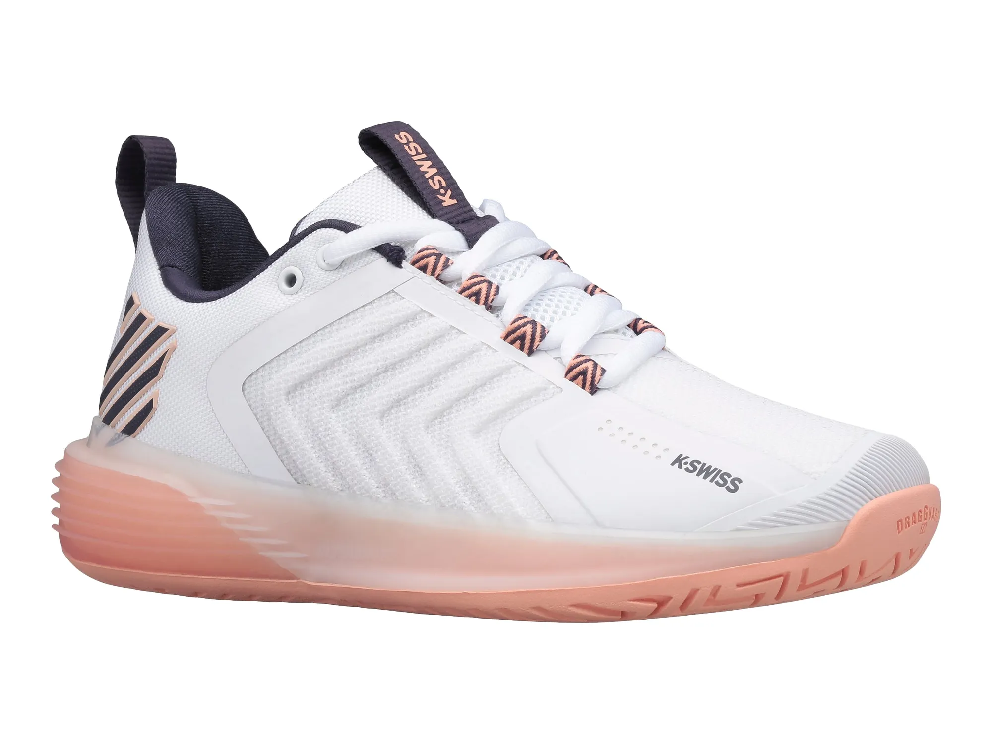 k-swiss-ultrashot-3-women-white-peach-nectar-graystone-1 K-Swiss Ultrashot 3 Women - white/peach nectar/graystone