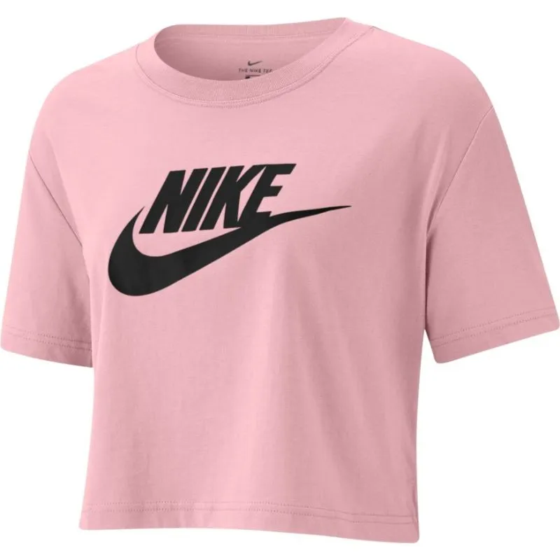 Nike Sportswear Essential Crop Icon W - pink glaze/black