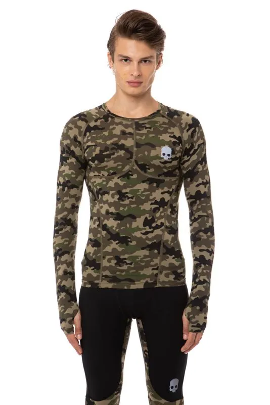Hydrogen Printed Second Skin Tee LS Man - camouflage