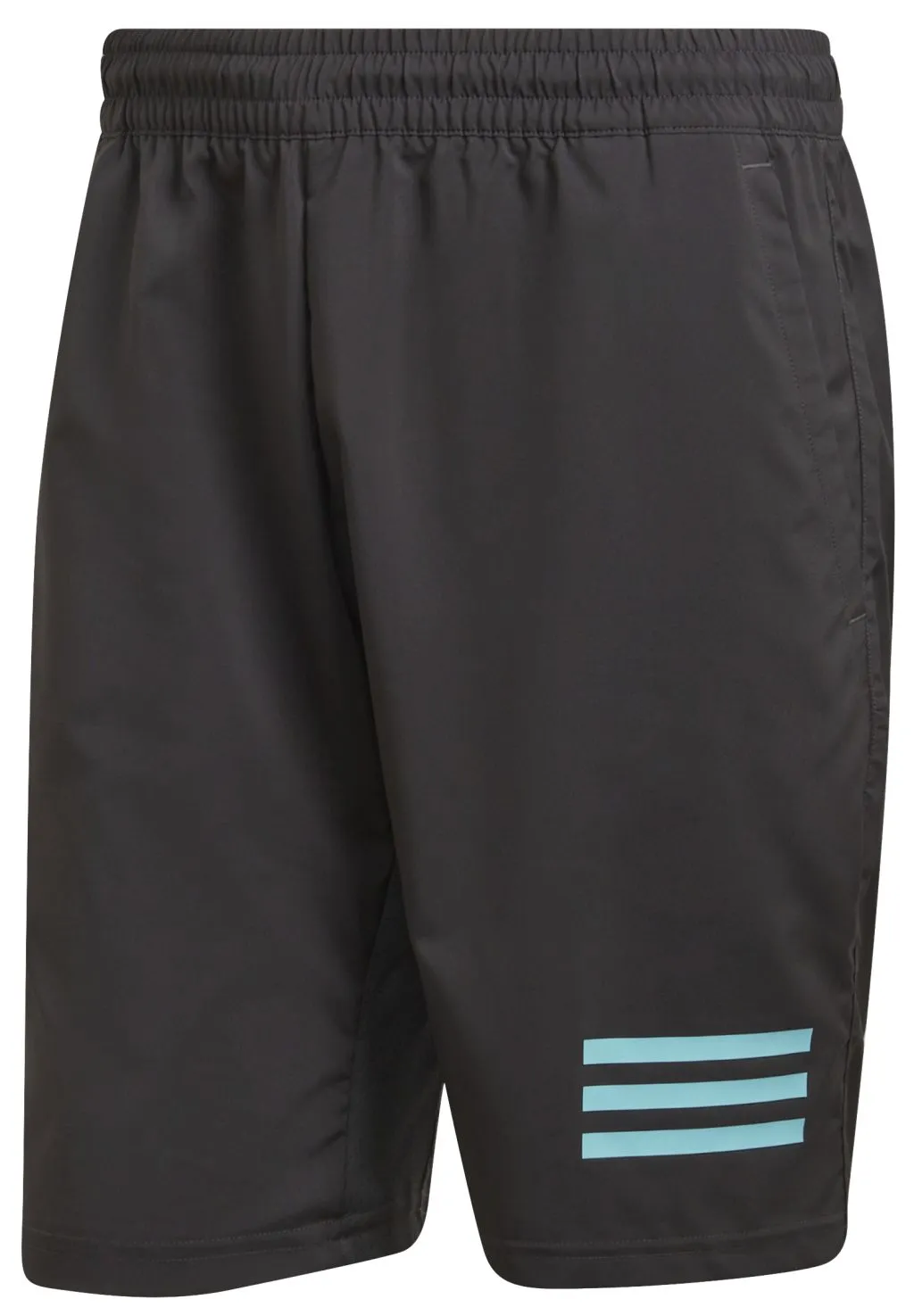 Adidas Club Tennis 3-Stripes Shorts - grey six/pulse aqua Adidas Club Tennis 3-Stripes Shorts - grey six/pulse aqua