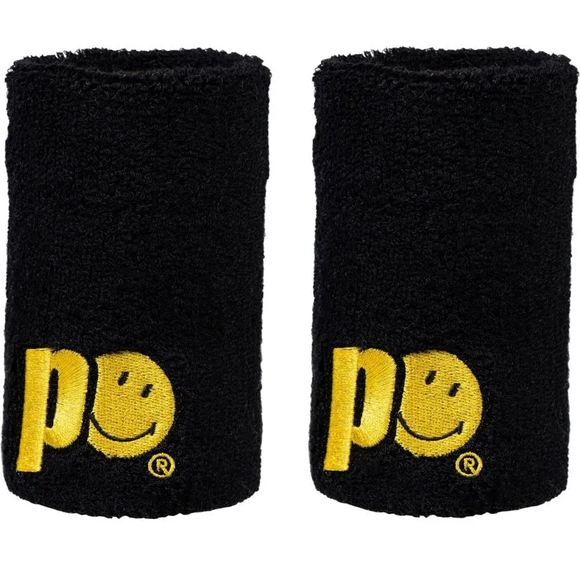 Prince X Smiley Wristband Long 2P - black Prince X Smiley Wristband Long 2P - black