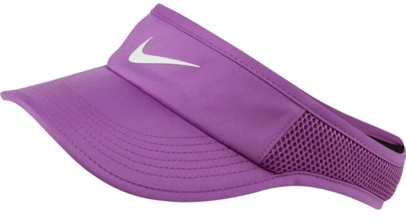 Nike Aerobill Feather Light Visor - purple nebula/white