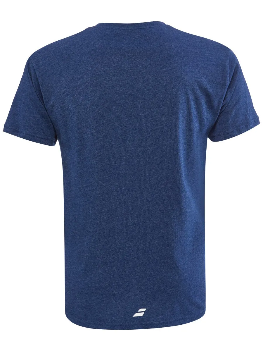 babolat-exercise-tee-men-estate-blue-heather-2 Babolat Exercise Tee Men - estate blue heather