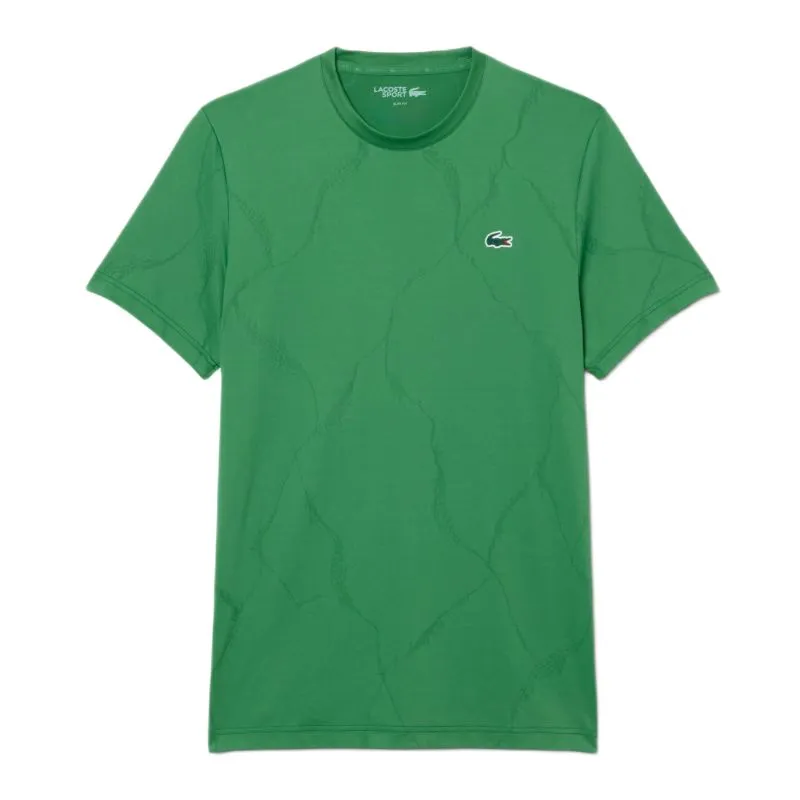 Lacoste Ultra Dry Crocodile Jacquard Tennis - green Lacoste Ultra Dry Crocodile Jacquard Tennis - green
