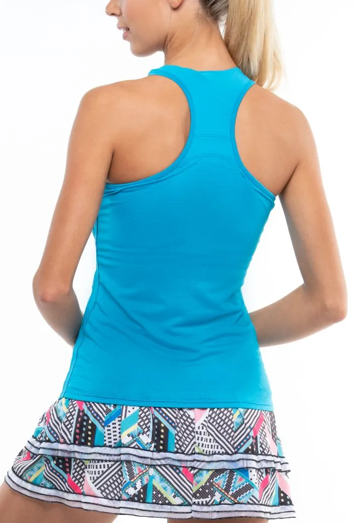 lucky-in-love-square-are-you-v-neck-tank-w-bra-women-turquoise-3 Lucky in Love Square Are You? V-Neck Tank w/Bra Women - turquoise