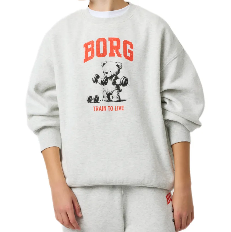 Björn Borg Oversized - ultra light grey melange