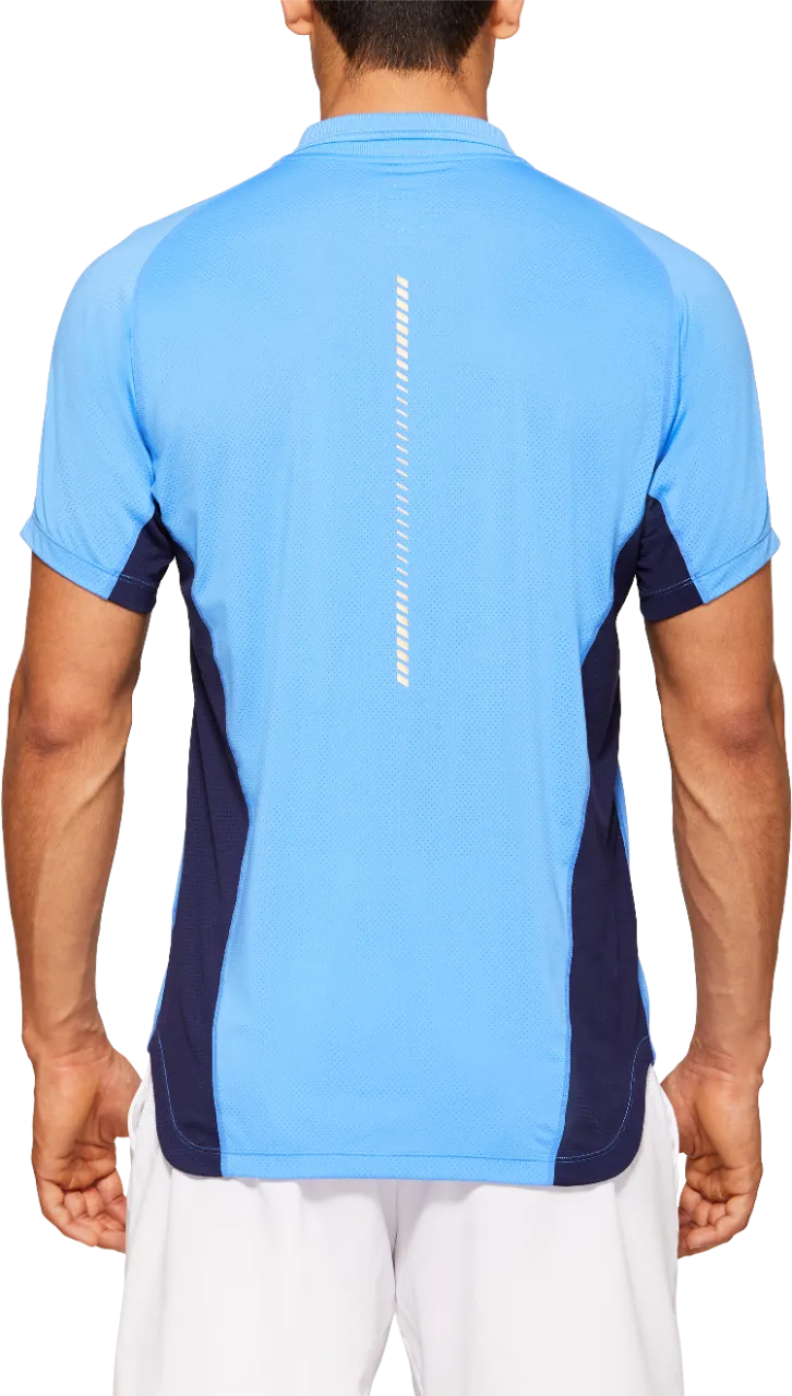 Asics Tennis M Polo Shirt - blue coast