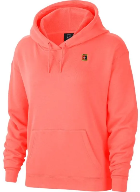 Nike Court Heritage Hoodie W - sunblush/white