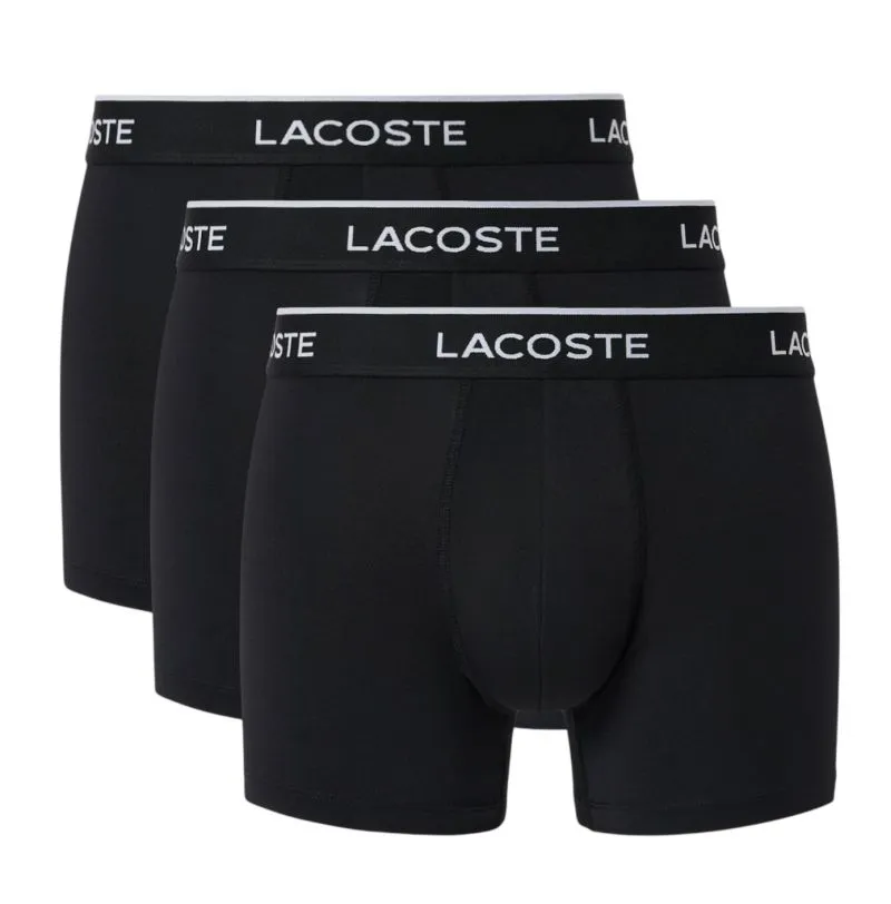 Lacoste Microfiber Trunks 3P - black Lacoste Microfiber Trunks 3P - black