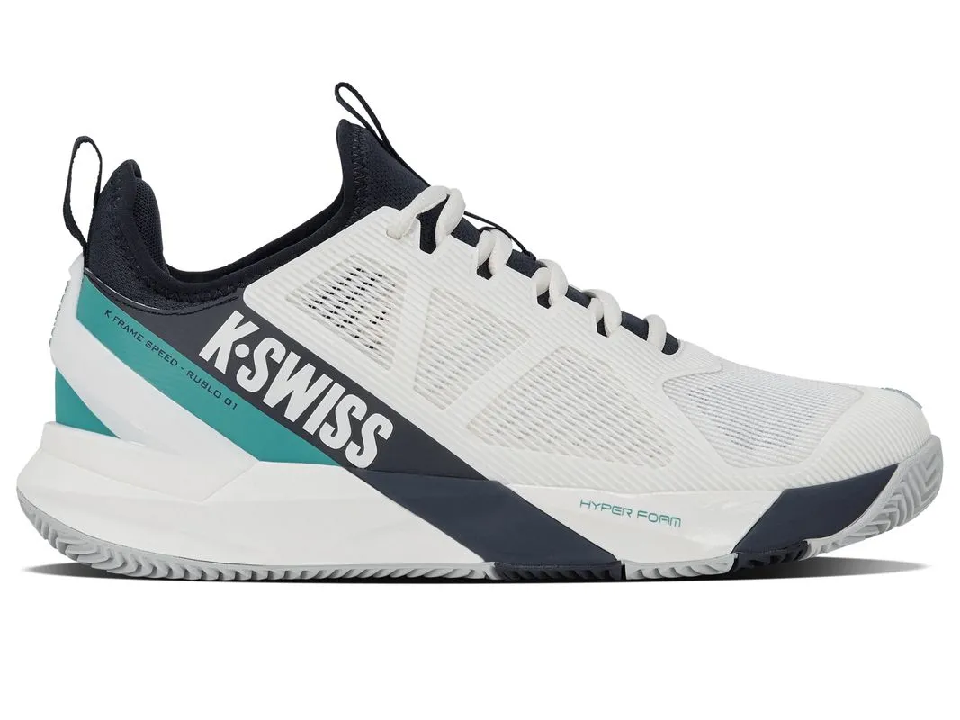 K-Swiss K-Frame Speed Rublo Clay - blanc de blanc/carbon/baltic