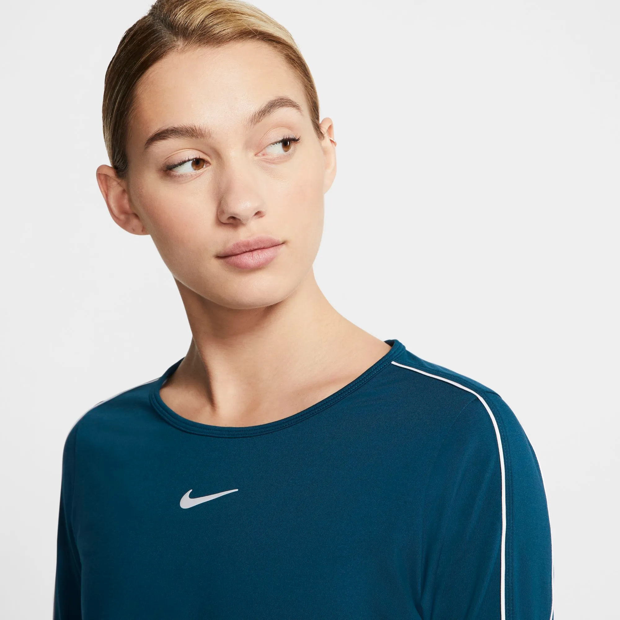 Nike Court Women 3/4 Sleeve Top - valerian blue/white/white/white